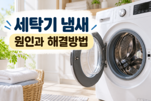 세탁기 냄새 원인과 해결방법